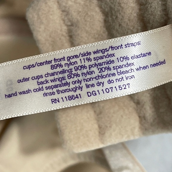 Cacique Nude Leopard Print Underwire Lightly Padded Bra 40D - Picture 6 of 6